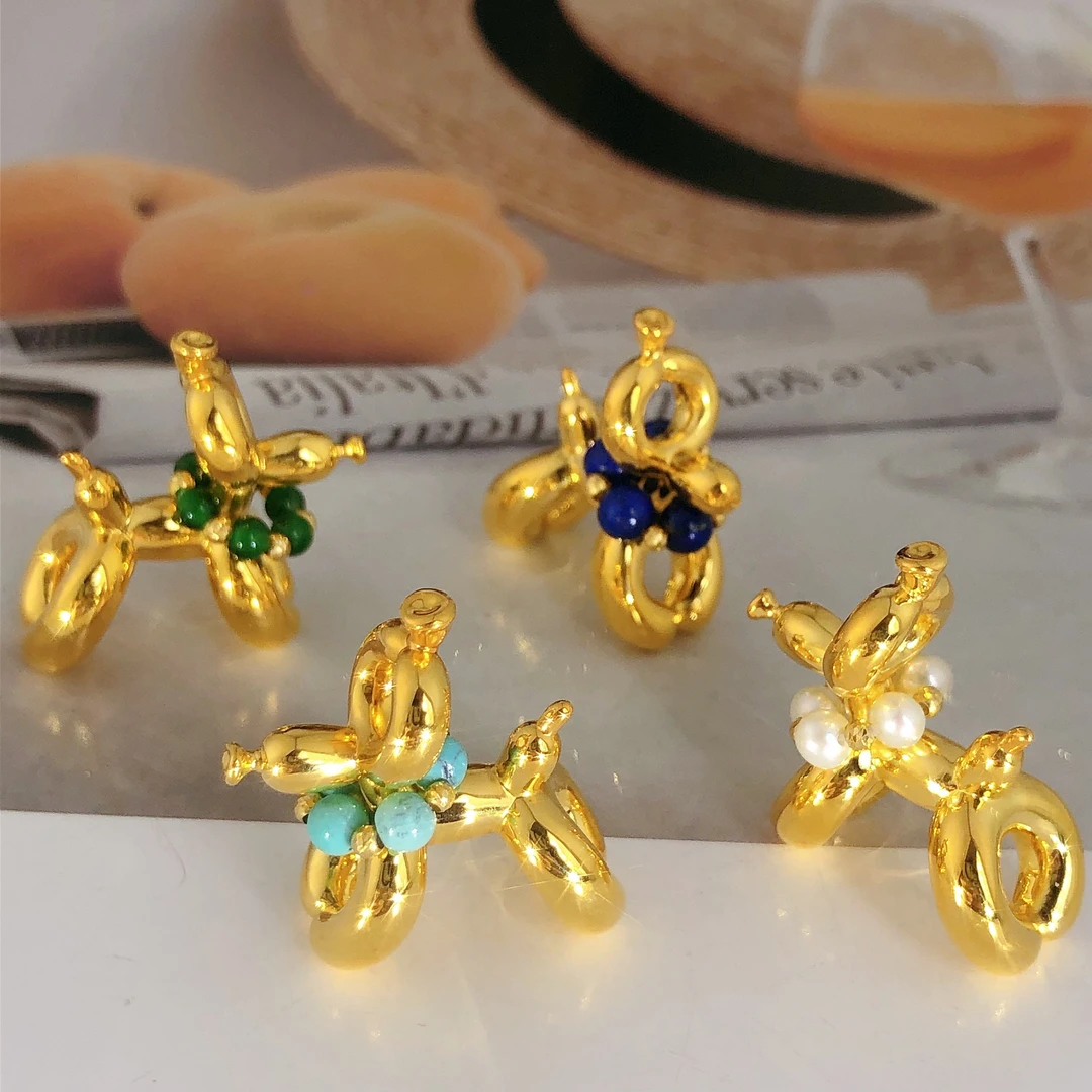 【皇冠轻奢】18k金 | 立体趣味气球小狗吊坠 尺寸卡26×24.7×11.8mm