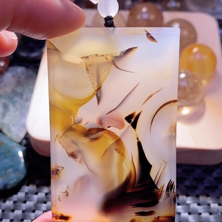 【闪购商品】玛瑙/玉髓颈饰未镶嵌夜*神