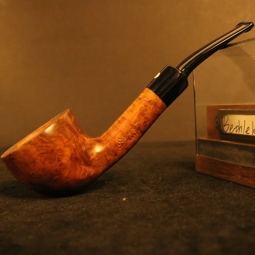 意大利阿梅里尼老斗手工石楠木烟斗弯斗