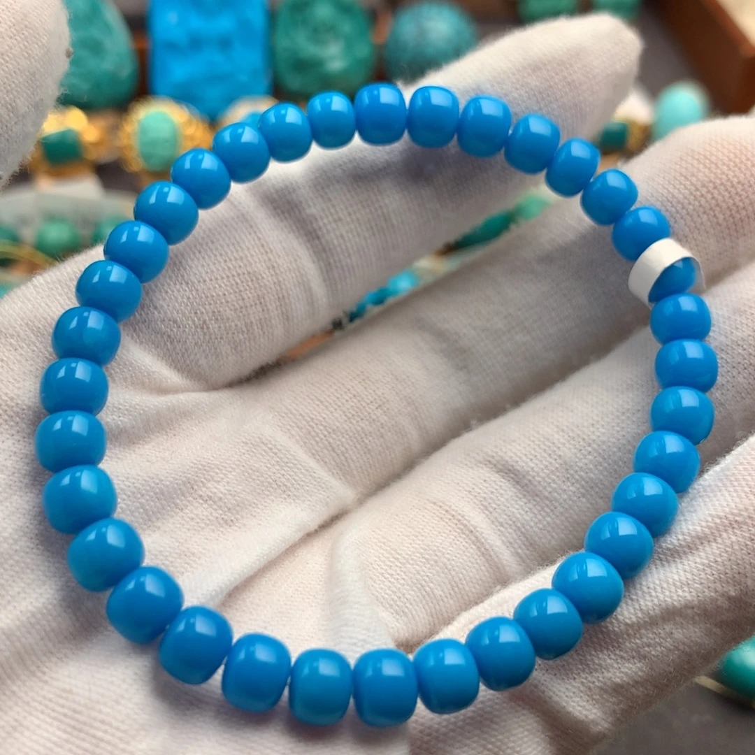 绿松石未镶嵌绿松石6.2mm