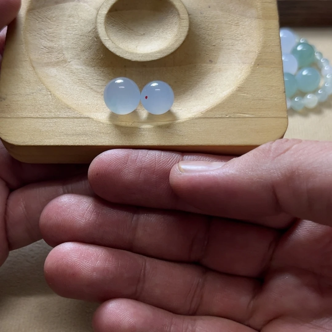 事***圆定制翡翠未镶嵌翡翠散珠