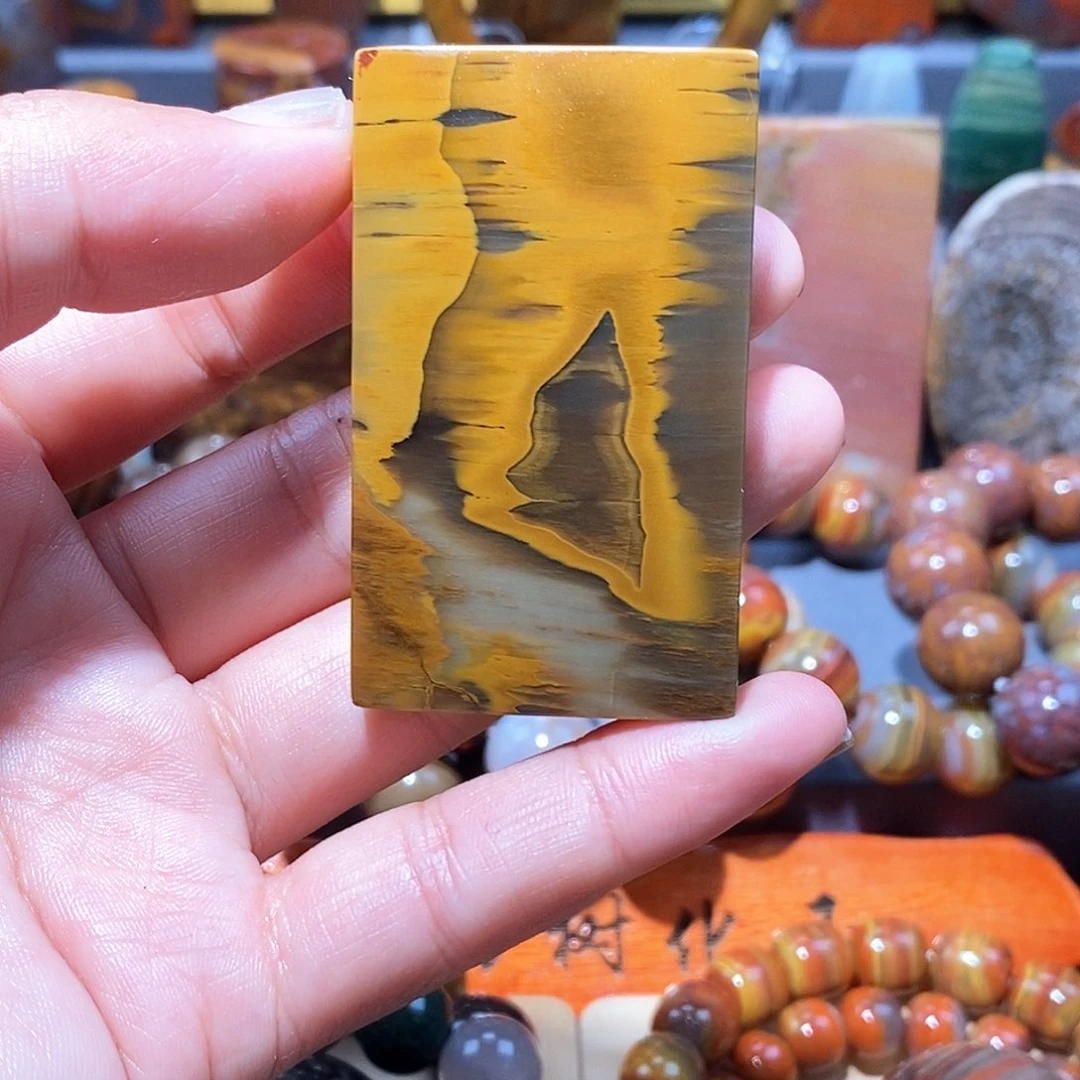 硅化玉天然北票硅化玉牌子未镶嵌