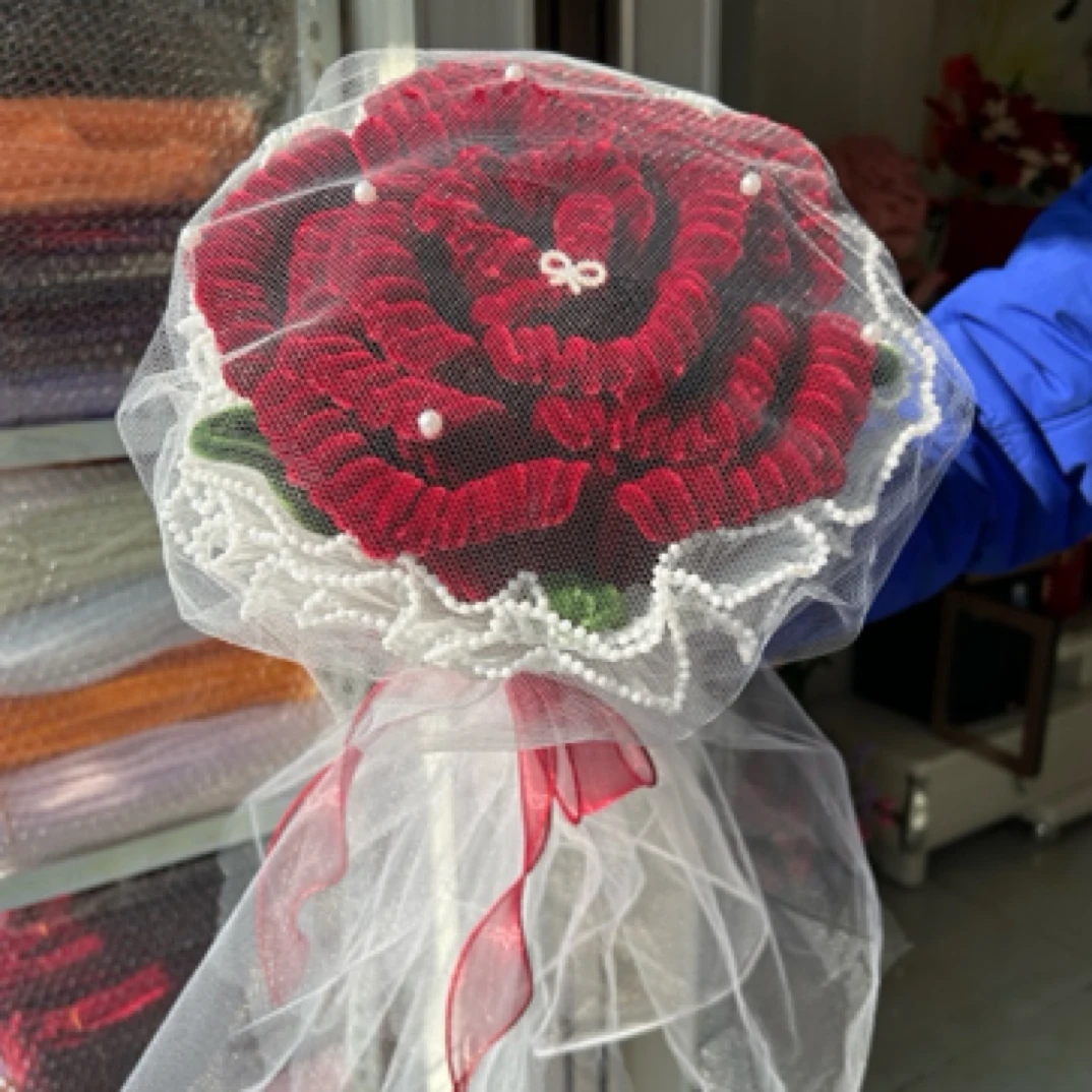 【成品发货】扭扭棒巨型玫瑰手捧花巨型婚纱玫瑰生日花束玫瑰花