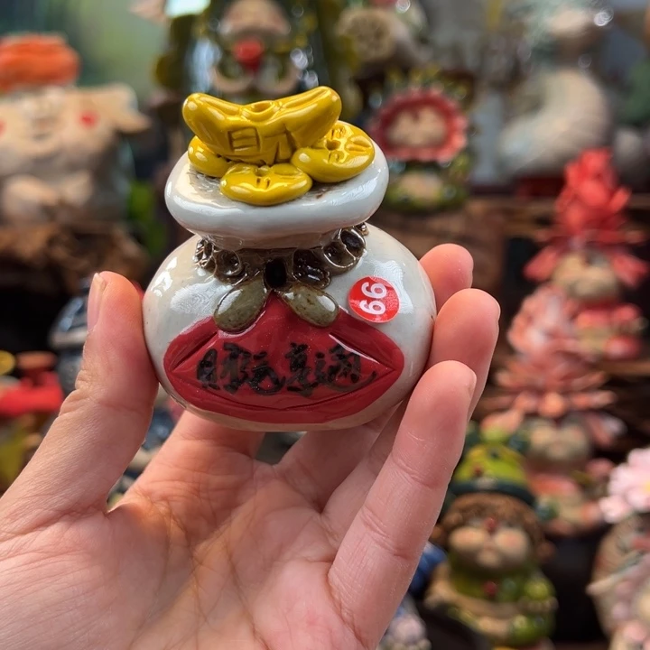 陶摆件小镇青花每日有新品