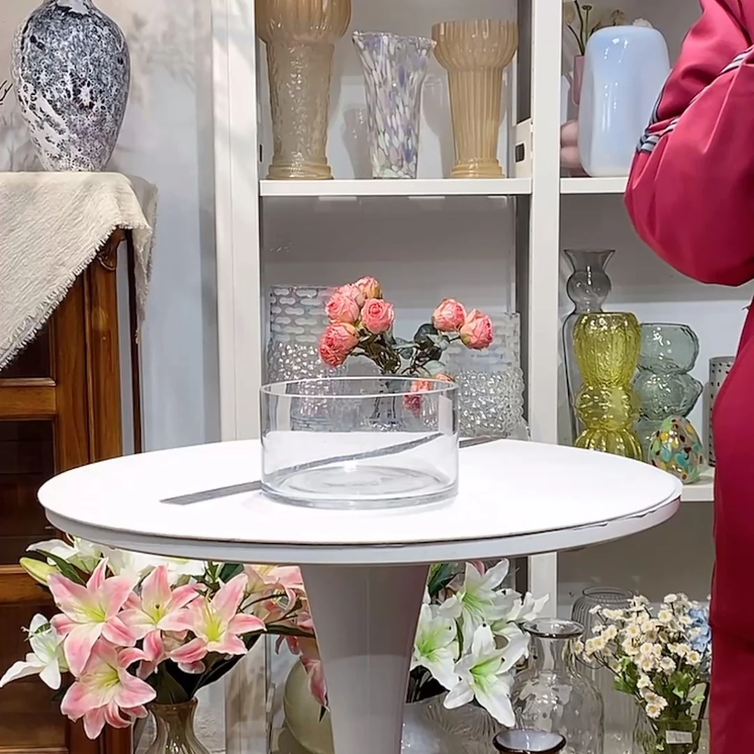 透明果盘微瑕 口14高7.5