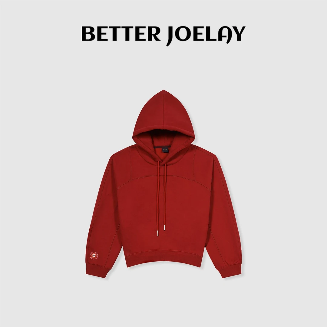 BETTER JOELAY-加绒【复古魔法院】时尚百搭套头卫衣简约长袖KH1612