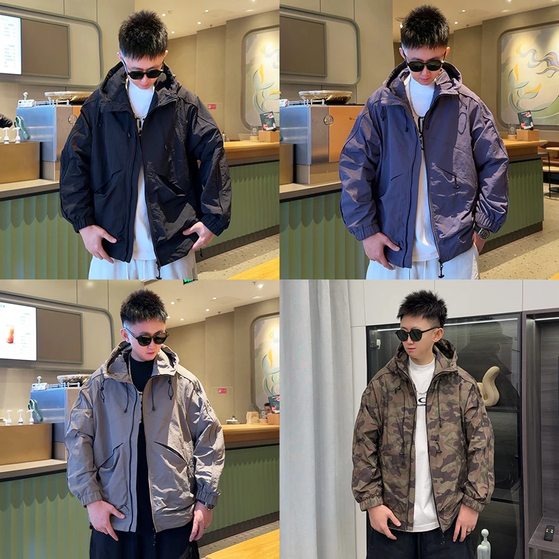 LKT.NINE美式机能风冲锋衣外套男春秋季连帽户外运动潮牌外套2525