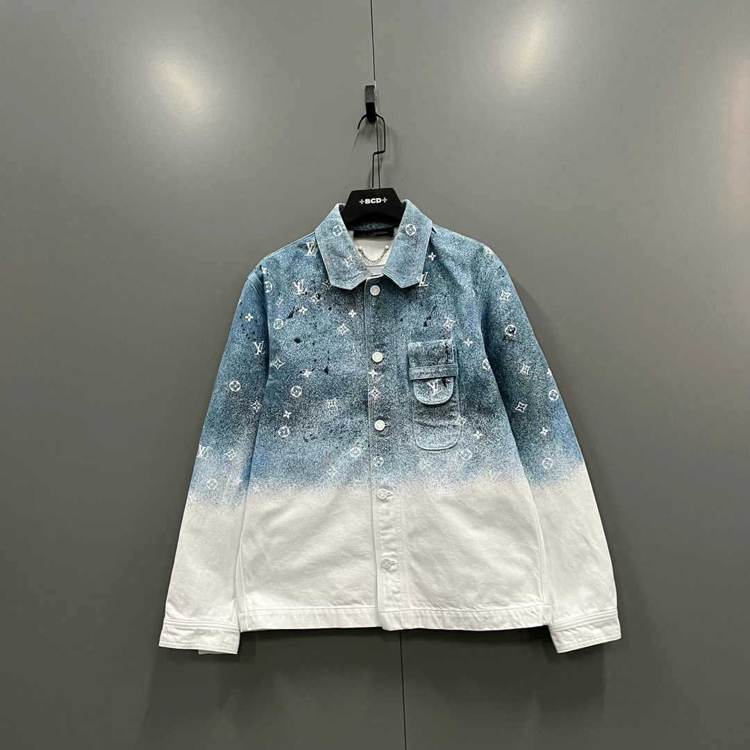95新 LouisVuitton/路易威登 q224 星空渐变老花牛仔外套jc603647