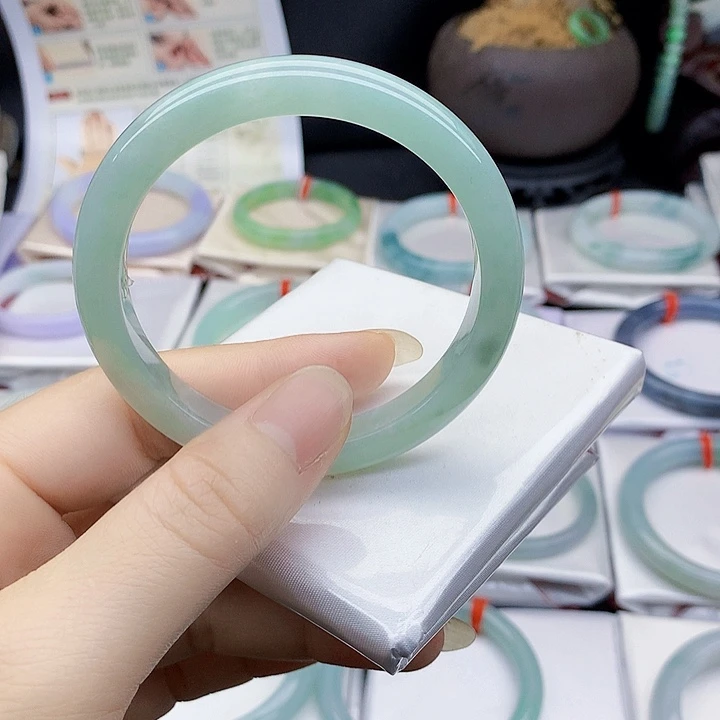 未镶嵌手镯翡翠缅甸天然翡翠A货55.7