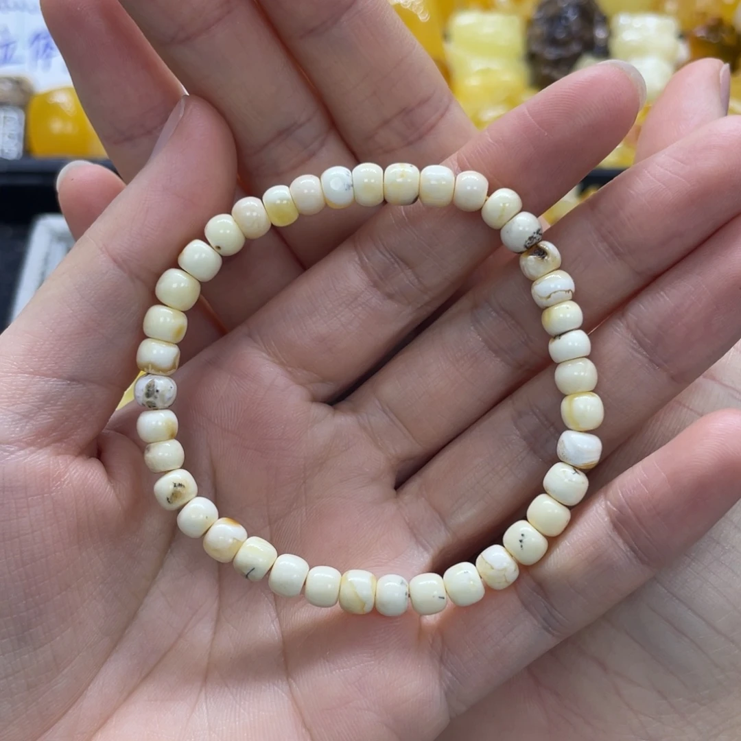 琥珀未镶嵌裸石天然琥珀6mm