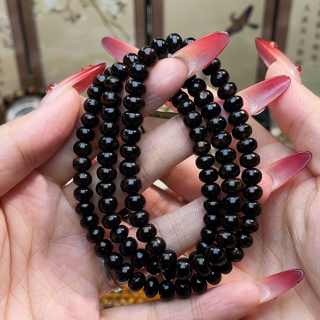 琥珀未镶嵌裸石6mm翳珀