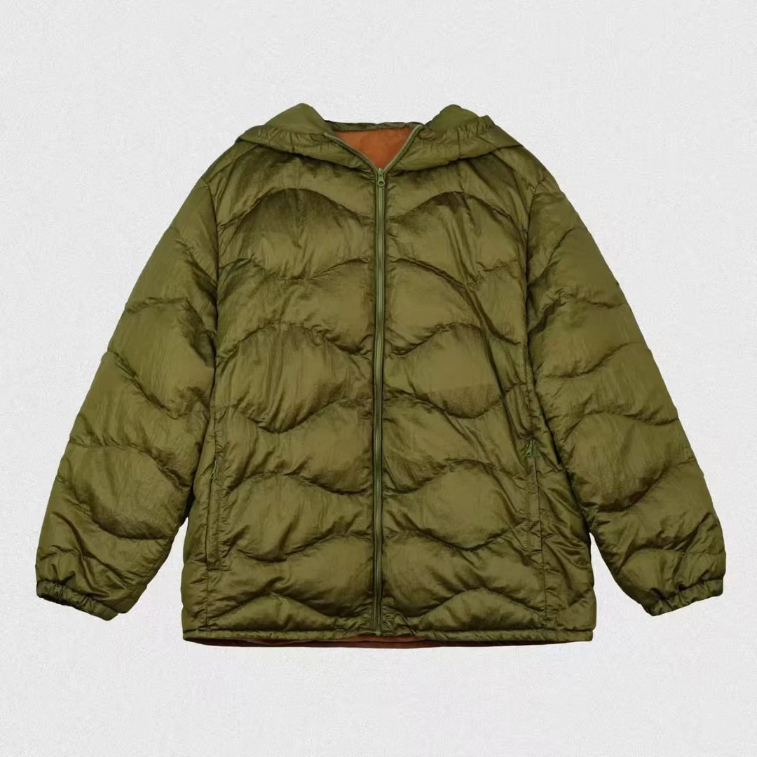 【云雾里】6132个性复古短款连帽棉服