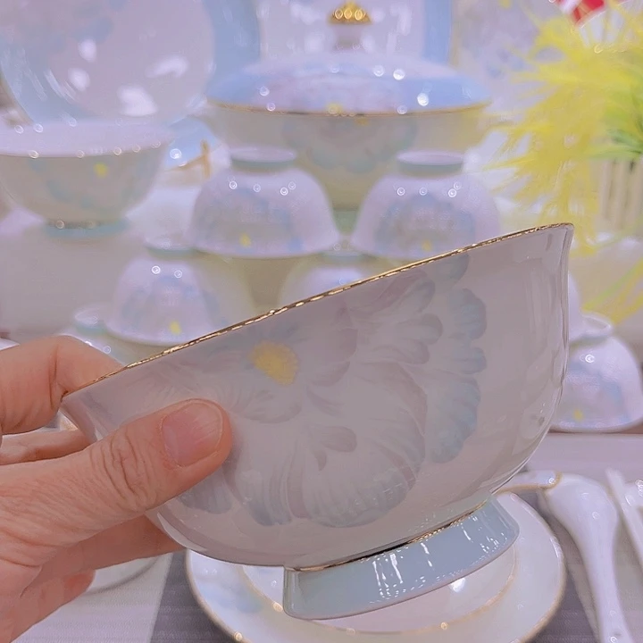 45%以上骨粉骨瓷邂逅碗碟单拍碗碟