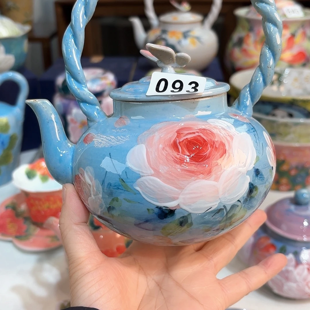 景德镇手绘高温釉下彩陶瓷茶具