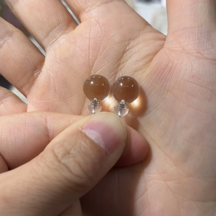未镶嵌手链水晶耳钉
