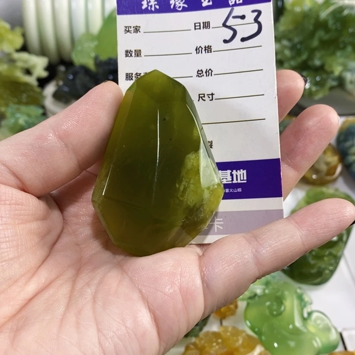 未镶嵌岫玉手把件