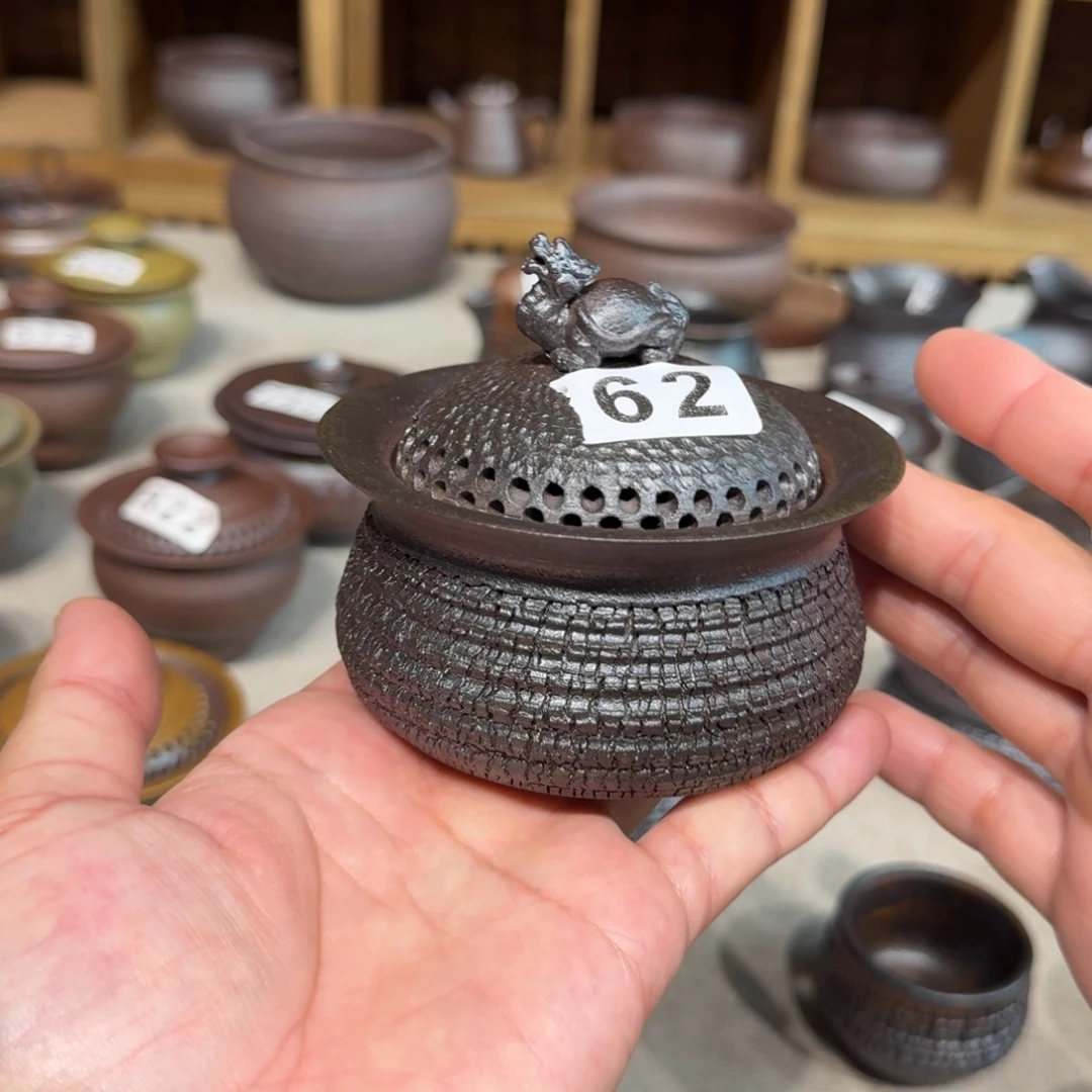 杯子粗瓷茶具素色盖碗