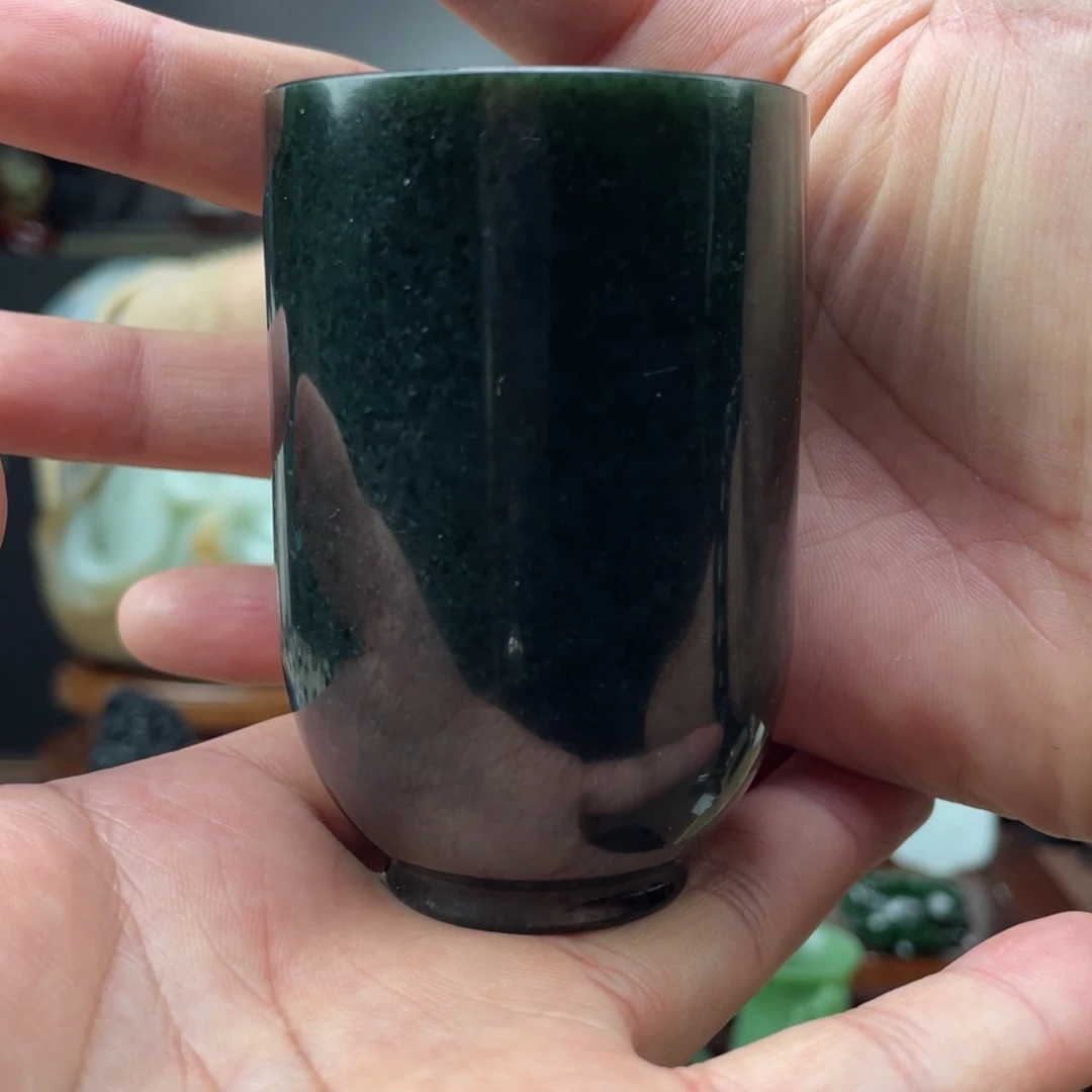 未镶嵌和田玉摆件和田玉茶杯未镶嵌