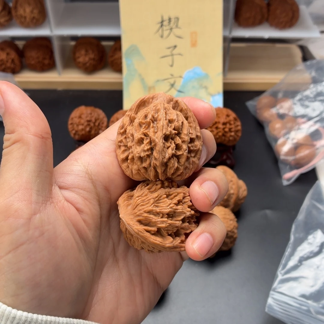文玩核桃把件麦虎全品40