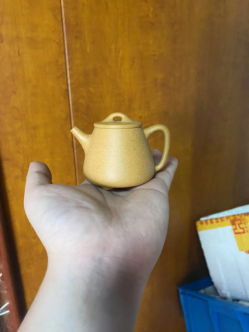原矿黄金段泥宜兴高石瓢手工紫砂壶
