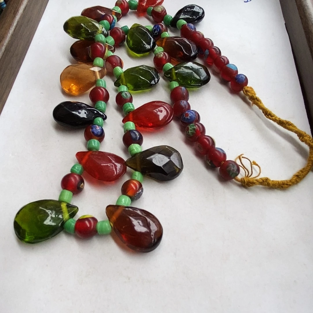 琉璃颈饰尼泊尔超大水滴多配色可选