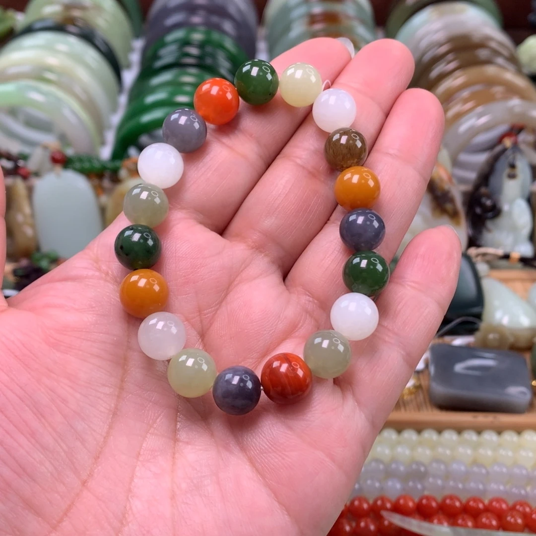 和田玉未镶嵌手链卡10