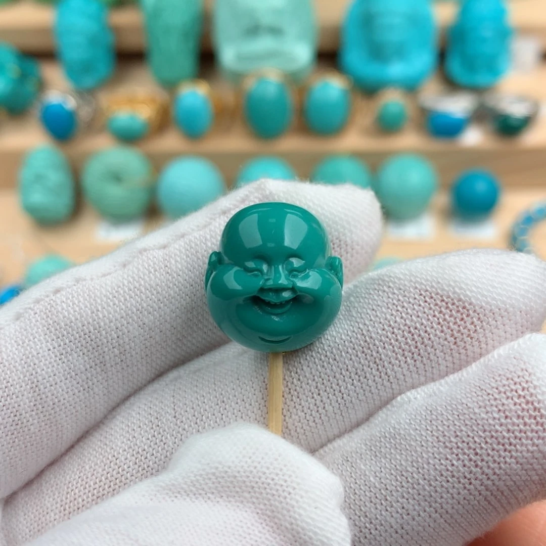 绿松石配饰未镶嵌15.3mm