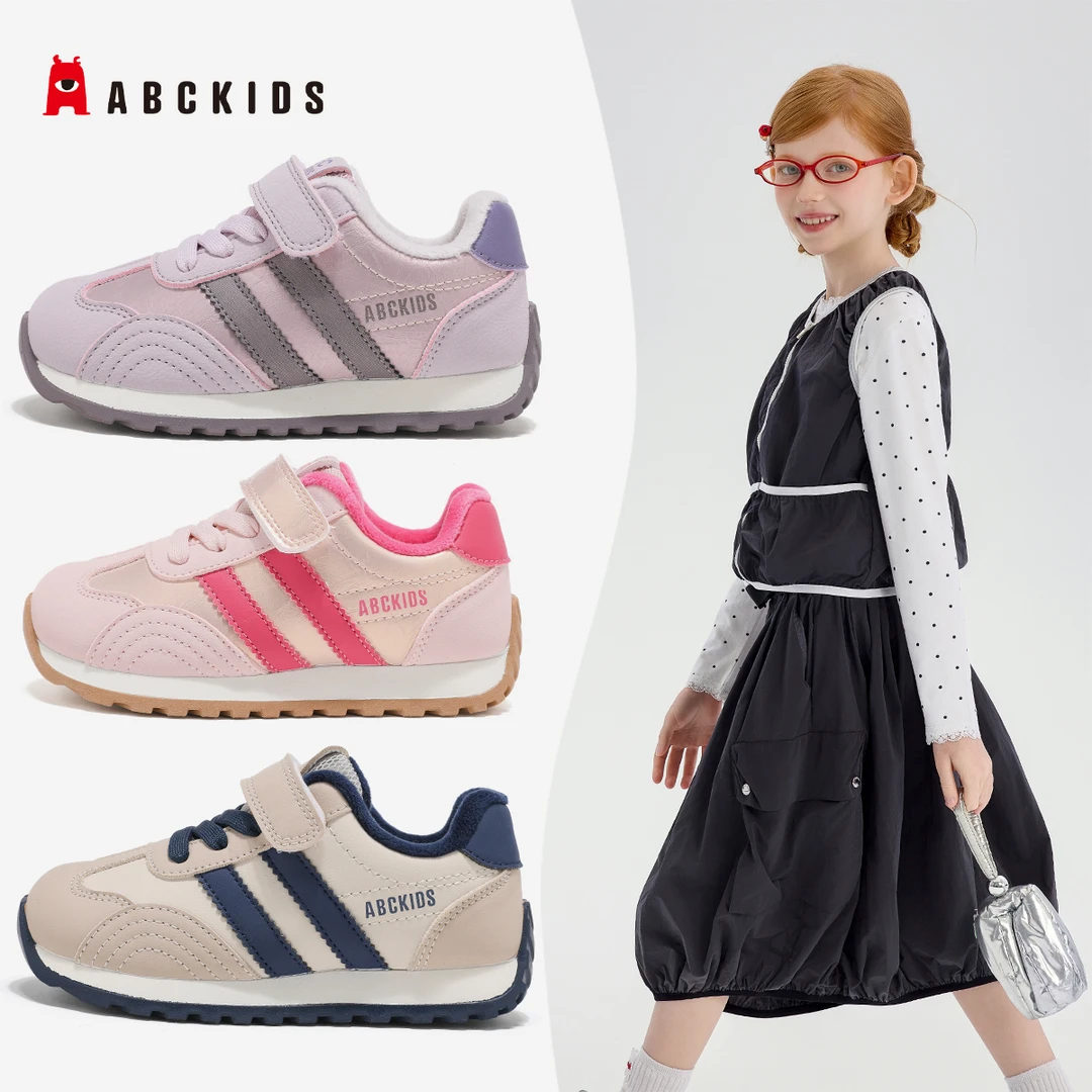 ABCkids【玉连】儿童新款冬季加绒男女童休闲运动鞋SY553603882AX