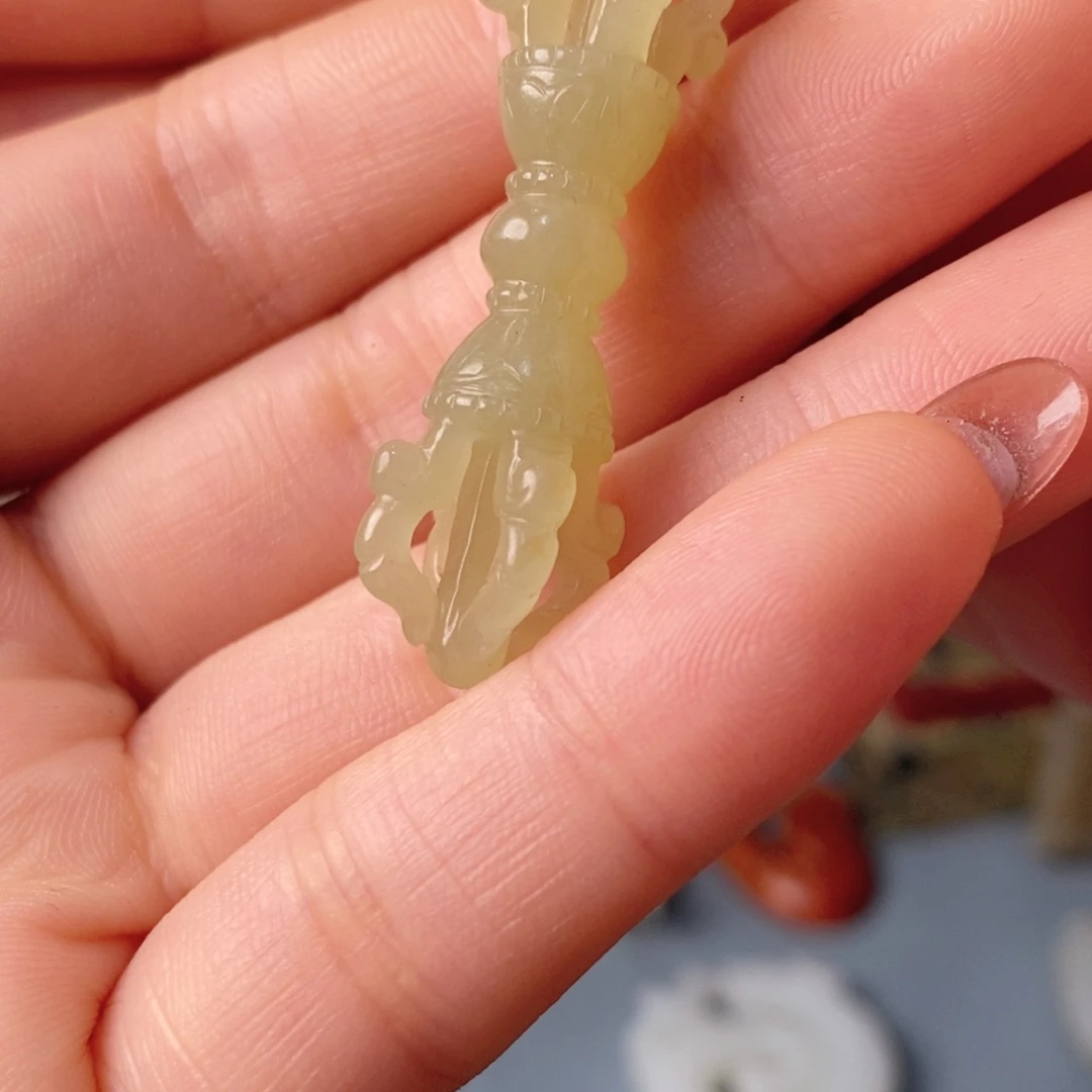 和田玉颈饰未镶嵌九*阁
