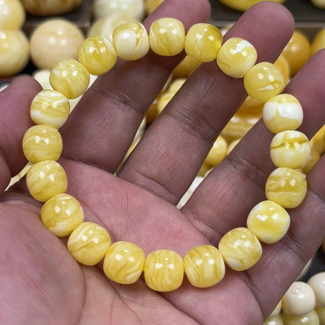 手串琥珀未镶嵌特价同料虎皮老邢手串11mm