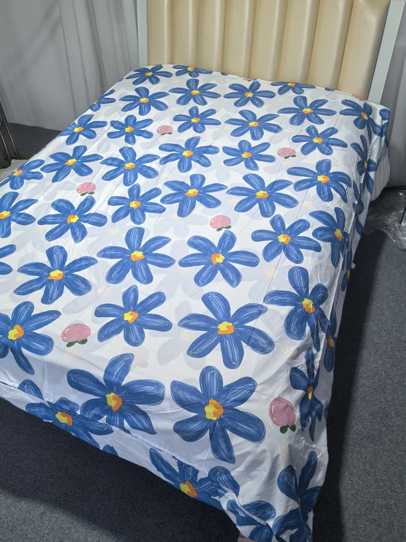 小华P约200*210蓝色花朵被套款睡袋