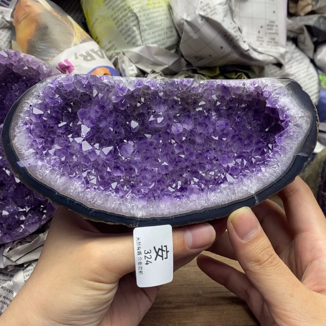 珠宝半成品紫晶未镶嵌