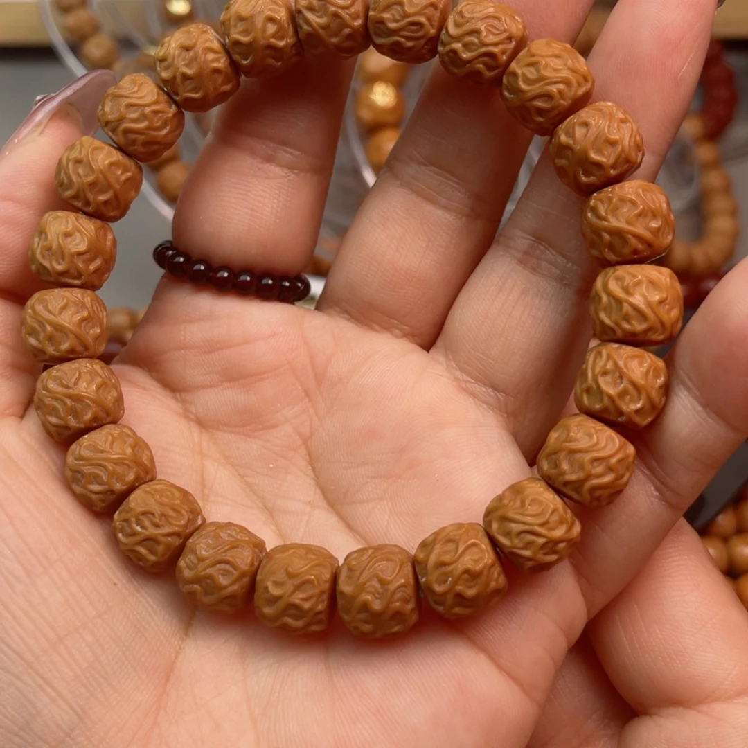 核桃其他虎须龙纹手串10+