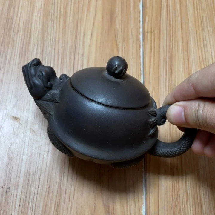 黄***雀茶壶紫砂紫砂紫砂艺术