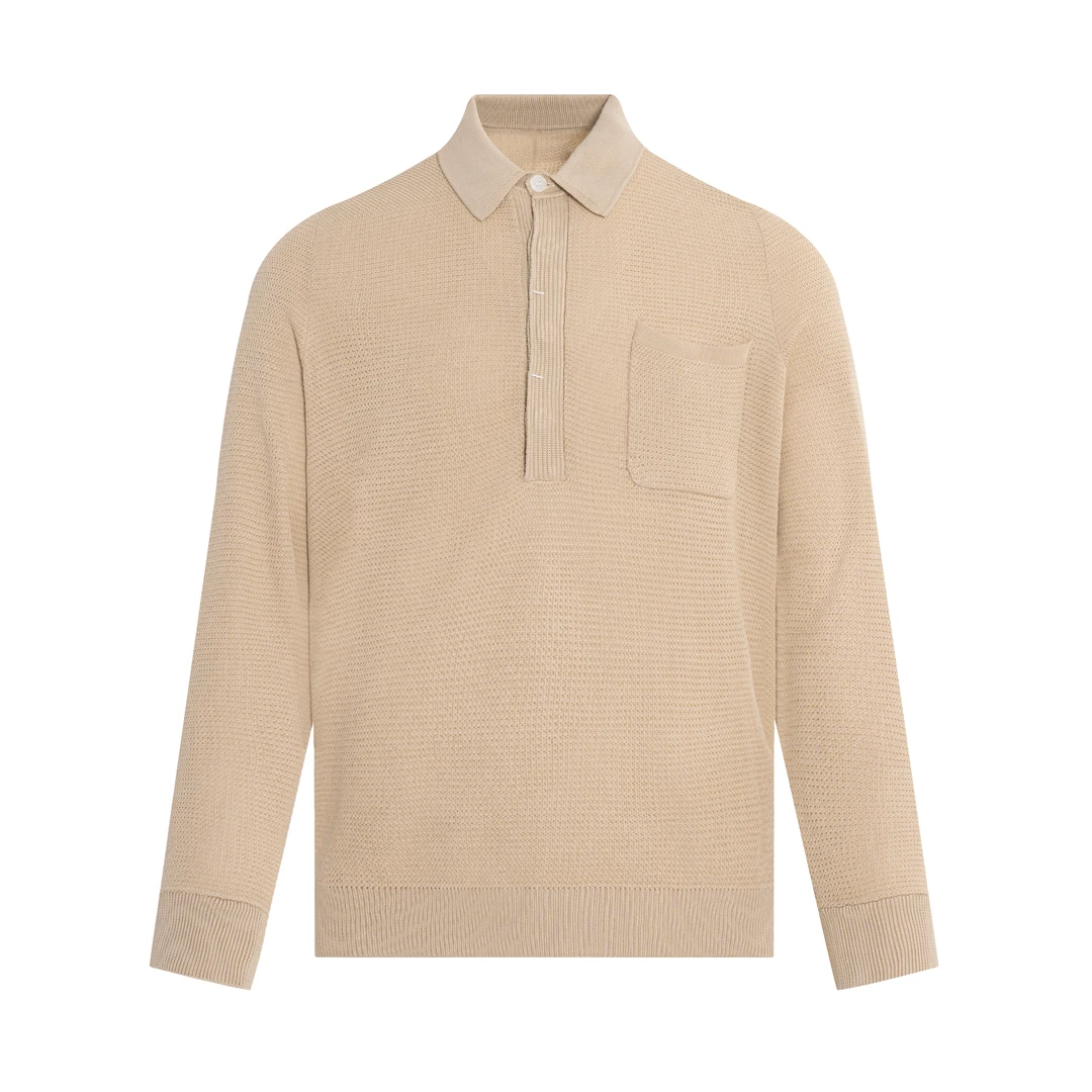 Eicalonce·意卡伦萨 25·SS老钱风时尚百搭翻领长袖T恤SM-XT2511