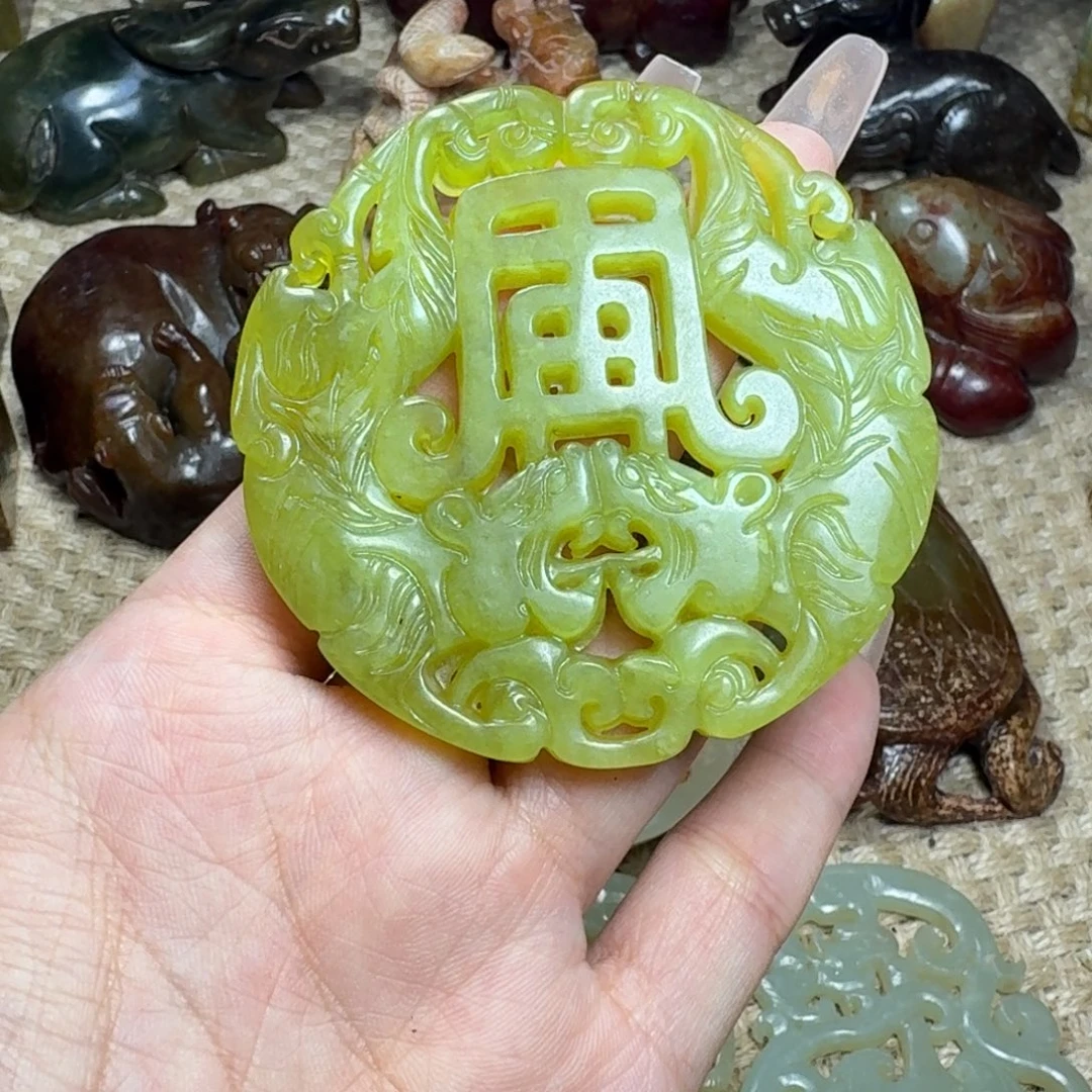 白玉菩提吊坠挂件