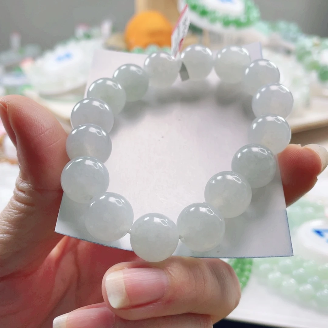 翡翠未镶嵌手链手串12+