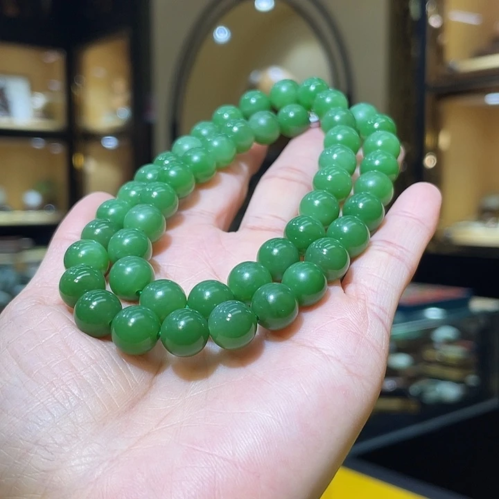 颈饰合金和田玉10mm