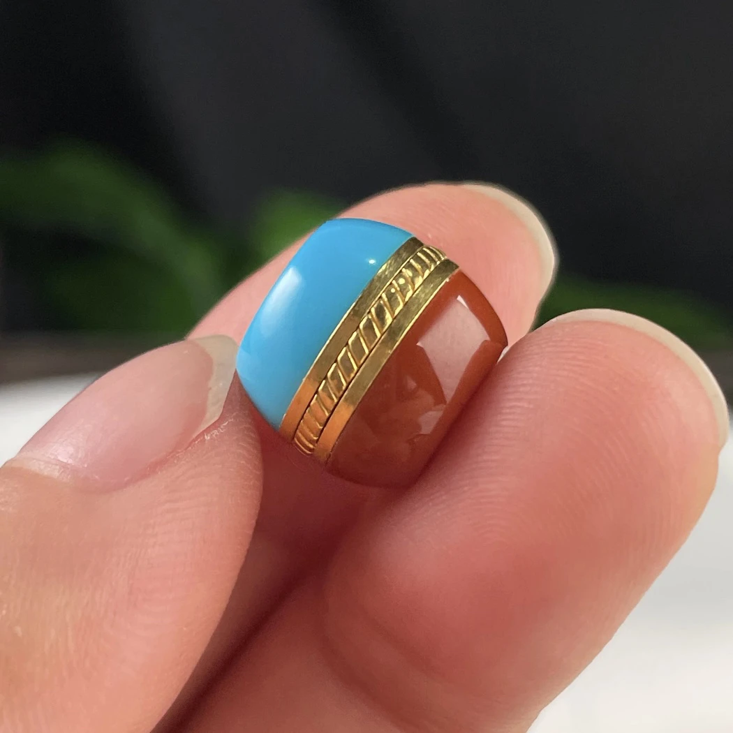 湖北十堰高蓝瓷绿小松汉堡珠 桶珠老型珠108佛珠顶珠时尚饰品散珠