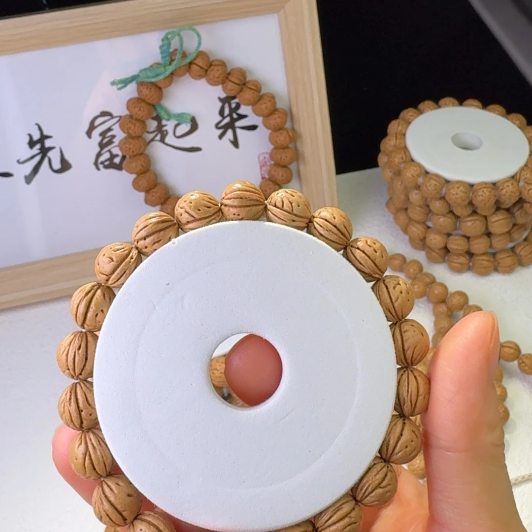 桃核手串10➕原皮金豆