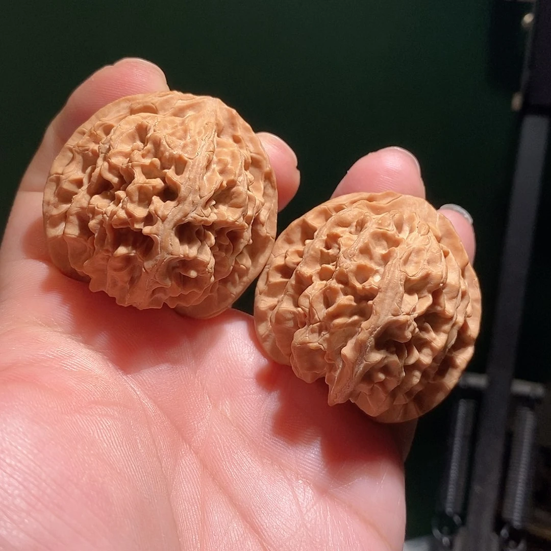 桃***夭把件文玩核桃43苹果圆全品