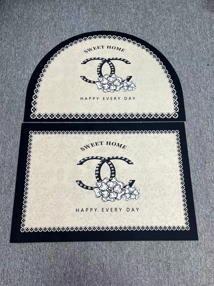 时尚立体白色简约高级感地垫硅藻泥溪水防滑卫生间浴室防滑脚垫