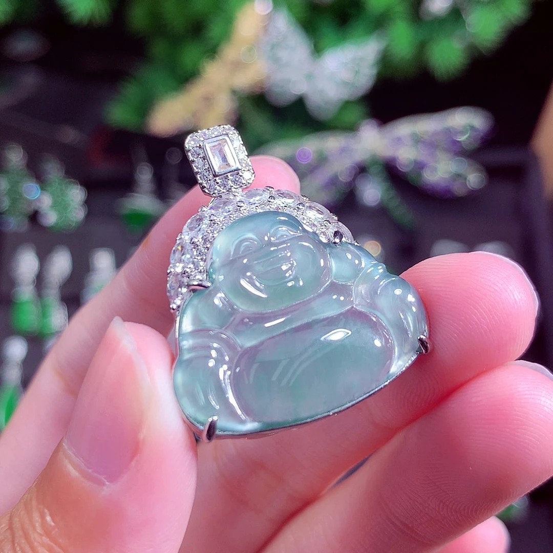 颈饰未镶嵌翡翠天然