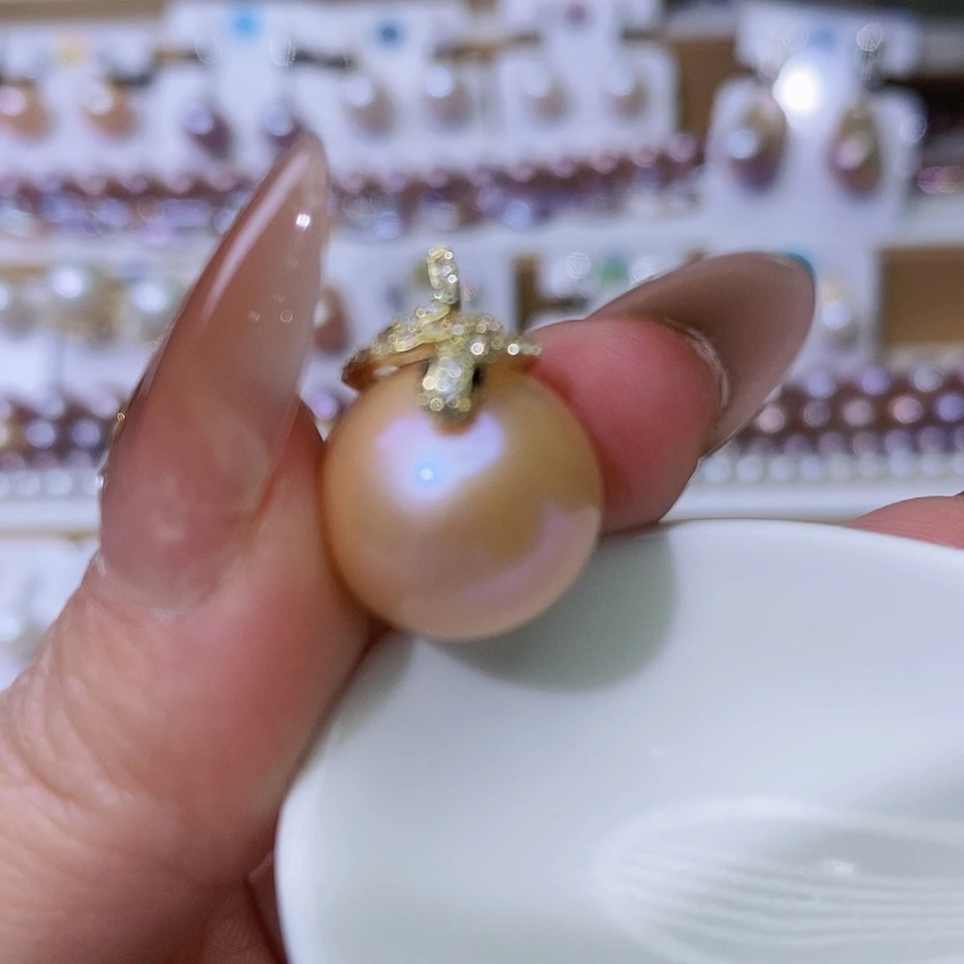 淡水珍珠颈饰银S925镶嵌