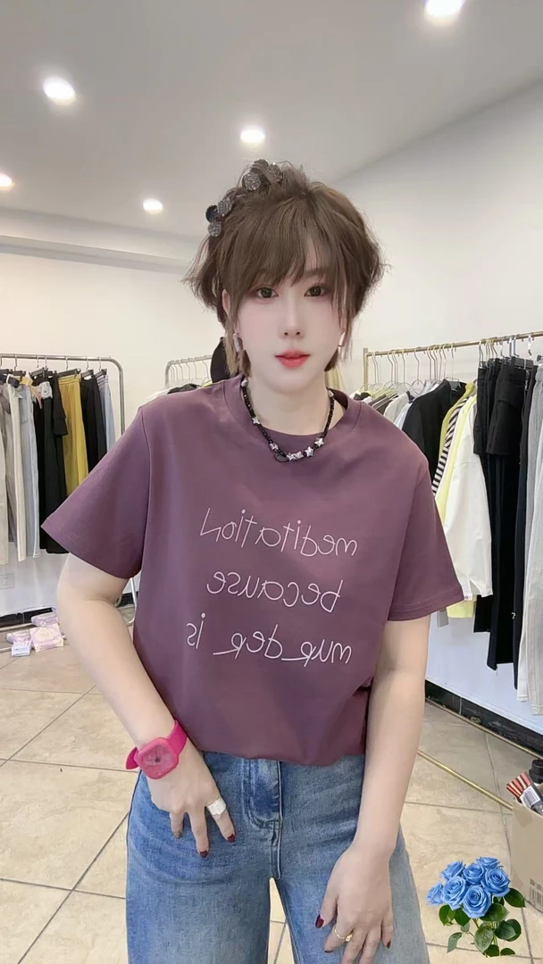 Li&Li《 源俪佳 》2632时尚休闲半袖上衣