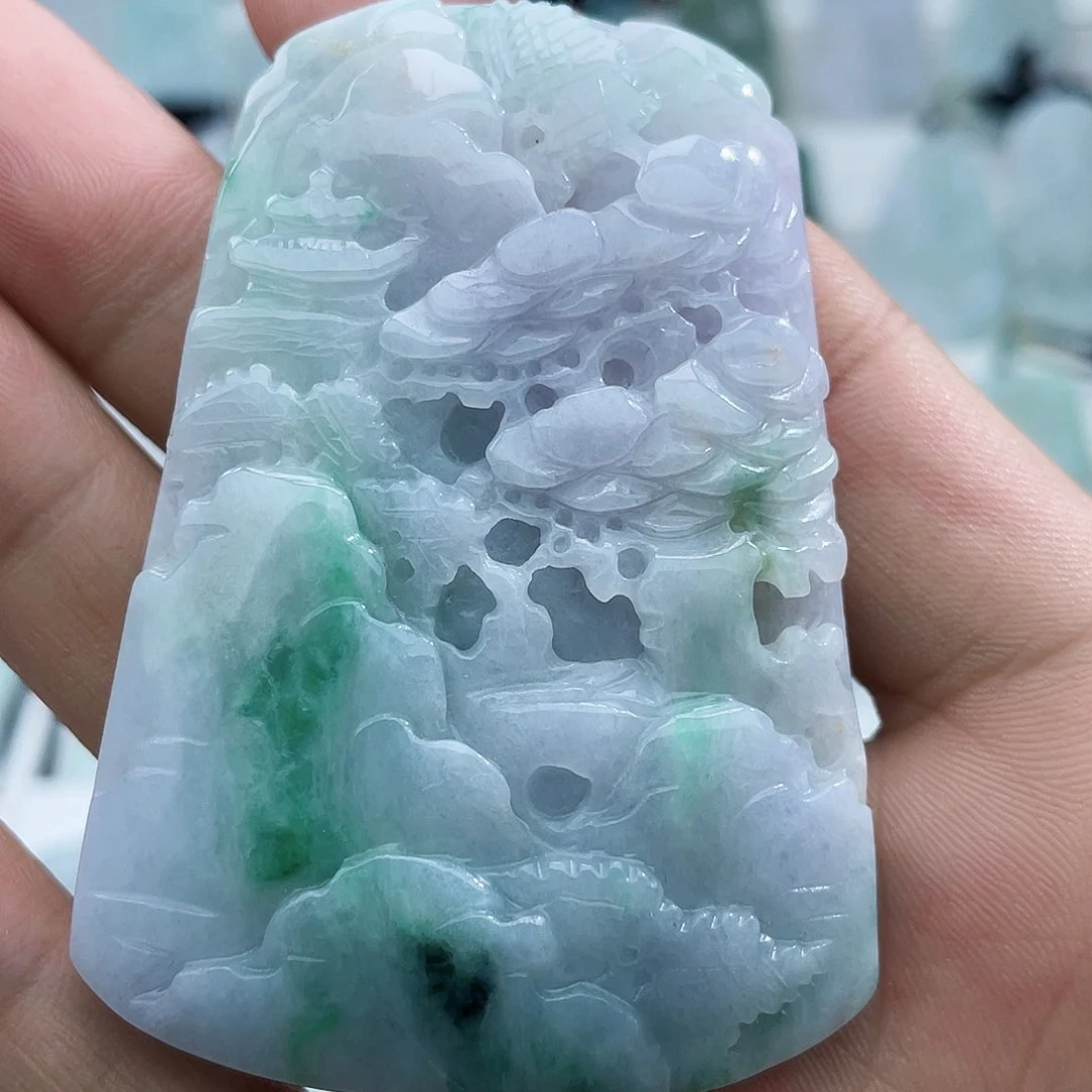 颈饰未镶嵌翡翠李*童翡翠