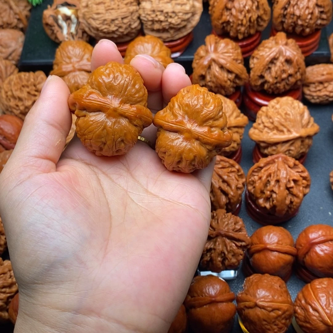 文玩核桃把件41平谷元宝