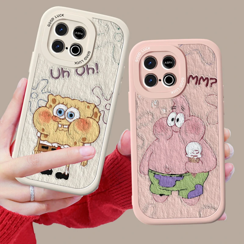 适用iQOOZ10Turbo+手机壳z10turbopro小羊皮Z10X女全包套海绵宝宝