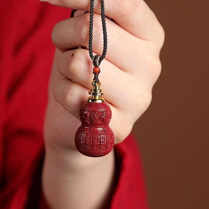 含辰砂工艺品朱砂紫金砂葫芦吊坠