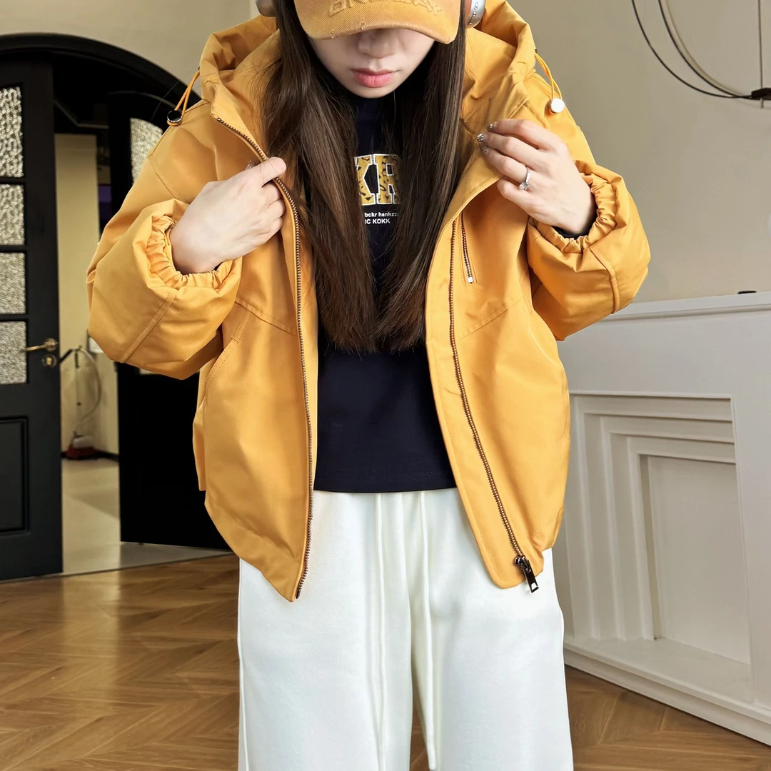 【PGXIAOM】mini定制黑黄两色冲锋衣羽绒服外套YR5595